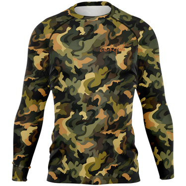 Chokefish™ Long Sleeve Rashguard Camouflage Men's Shirt-011